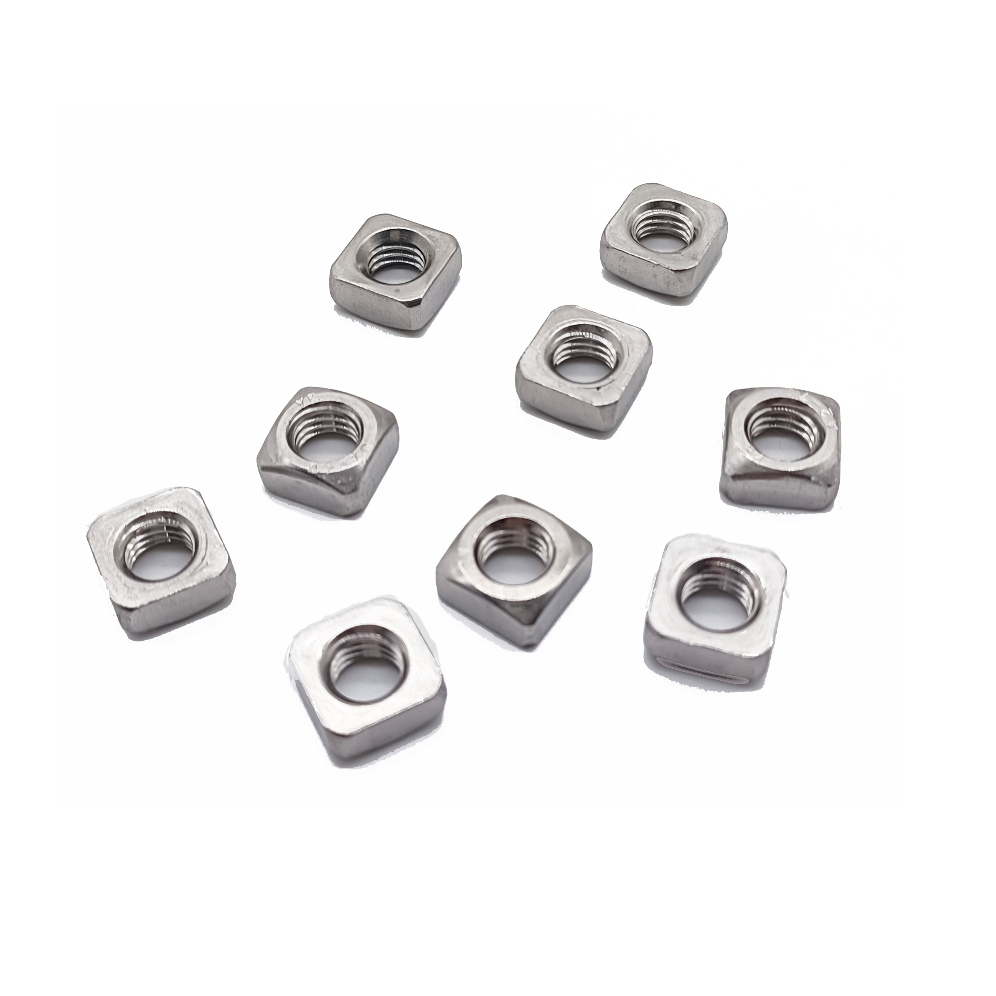 China Supply Factory Preço de aço inoxidável DIN557 M3 M4 M5 Square Nut 