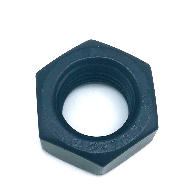 Porcas de cabeça hexagonal DIN6915 de alta qualidade em aço carbono preto Teflon