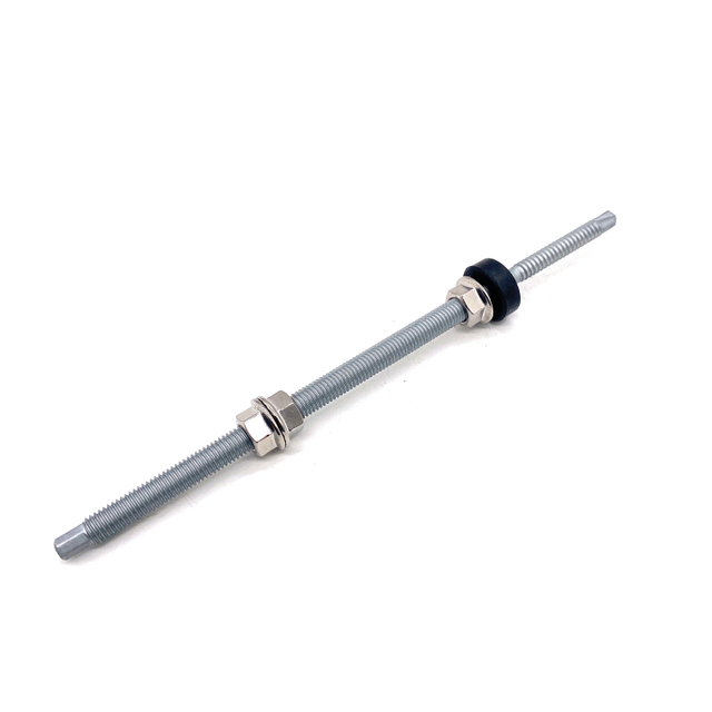 Parafuso de gancho duplo autoperfurante de aço carbono M8X249 para sistema de painel solar