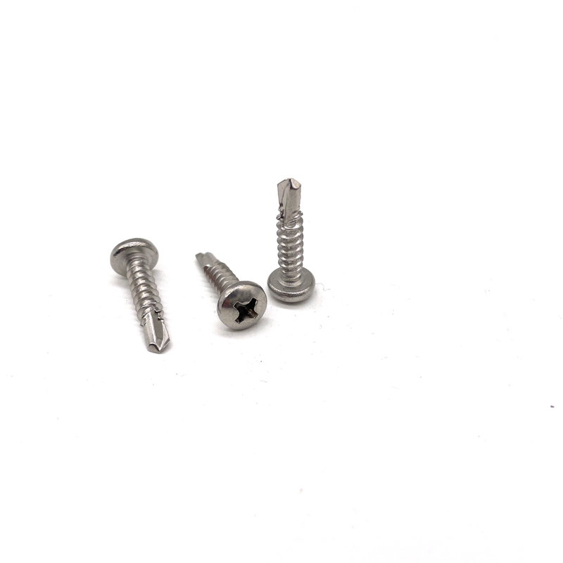 45mm M3 DIN7504N 304 de aço inoxidável 316 Phillips Pan Head Self Drilling Screw