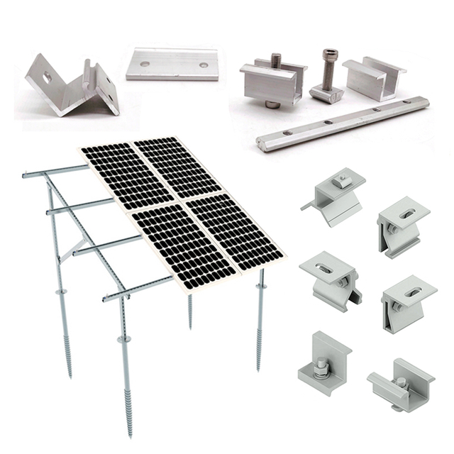 Suporte de montagem ajustável de metal de aço inoxidável/ Suporte PV/ Estrutura de montagem do painel do sistema solar Suportes de telhado/Suporte de alumínio/Suporte de telhado de telha/Suportes solares