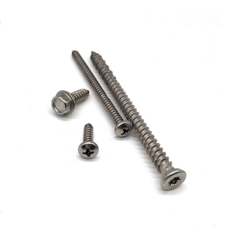 A cruz de aço inoxidável A2-70 A4-80 Recessed Pan Head Self Tapping Screws 