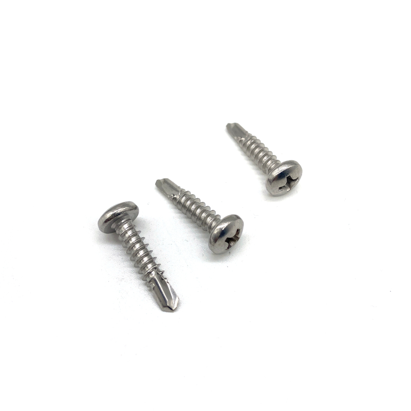 45mm M3 DIN7504N 304 de aço inoxidável 316 Phillips Pan Head Self Drilling Screw