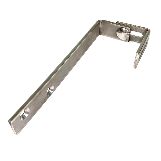 Suporte longo ajustável com fenda, grande ângulo plano, suportes largos em forma de L para serviço pesado com parafuso de transporte