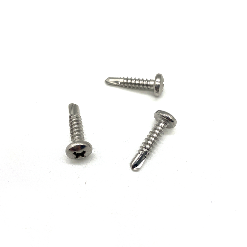 45mm M3 DIN7504N 304 de aço inoxidável 316 Phillips Pan Head Self Drilling Screw