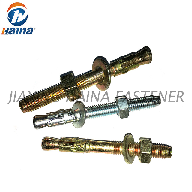 Âncora em cunha M8x75 de aço carbono zincado classe 4.8