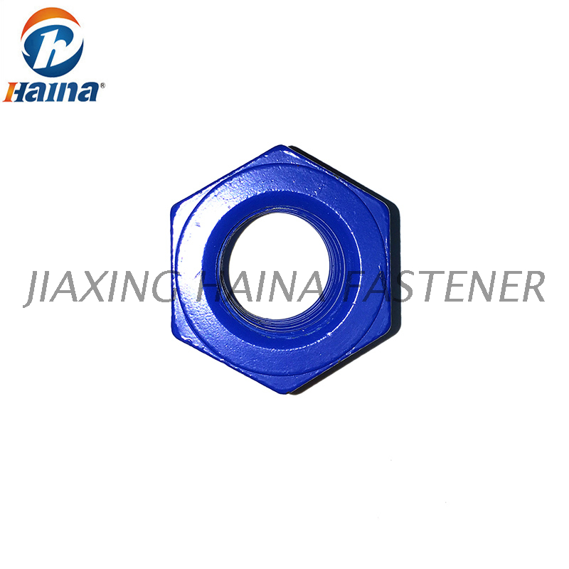 O azul do Teflon PTFE da categoria 2H de ASTM A194 encanta a porca pesada 