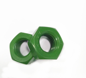 A2-70 A4-80 316 de aço inoxidável 304 Teflon verde encanta a porca DIN934 