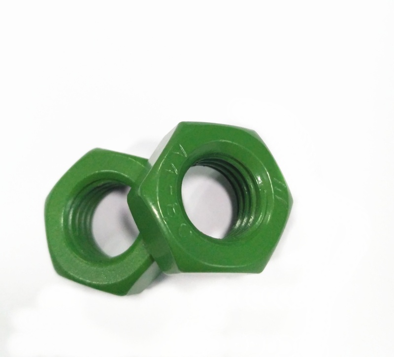 A2-70 A4-80 316 de aço inoxidável 304 Teflon verde encanta a porca DIN934 