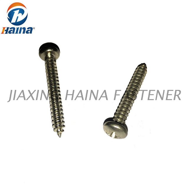 A cruz de aço inoxidável A2-70 Recessed Pan Head Self Tapping Screw DIN7981 para a placa de metal